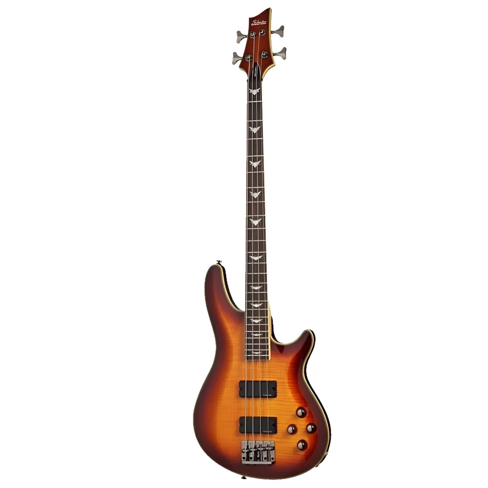 Schecter Omen Extreme 4 Bajo Activo 4 Cuerdas HH Naranja Barnizado (Diestro)